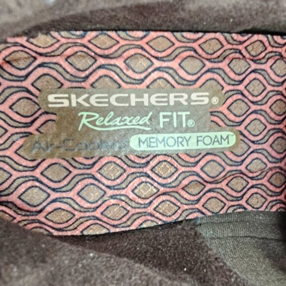 Skechers Women 10 Relaxed Fit Memory Foam Brown Lace-up  Ankle Booties - Picture 3 of 9